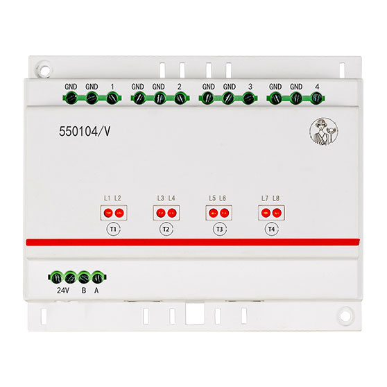 智能家居产品名称:导轨式调光控制器,智能家居设备型号:550104/V