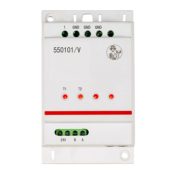 智能家居产品名称:导轨式调光控制器,智能家居设备型号:550101/V