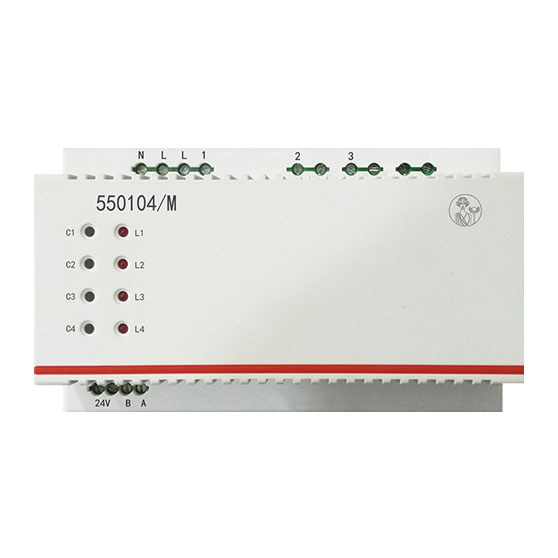 智能家居产品名称:导轨式调光执行器,智能家居设备型号:550104/M