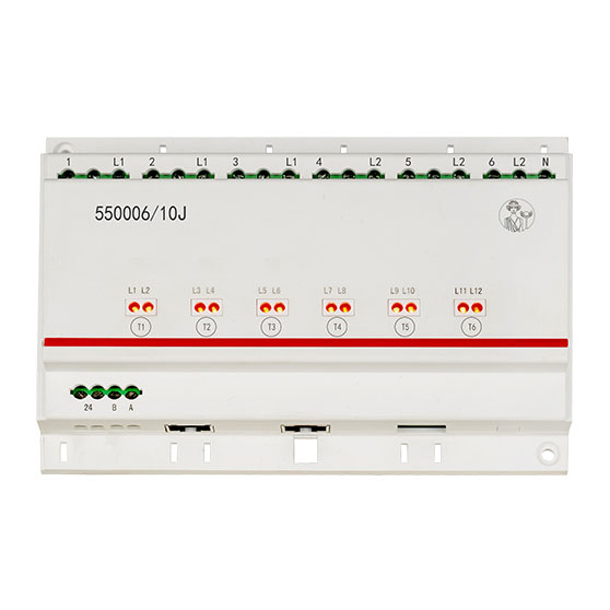 智能家居产品名称:导轨式灯光执行器,智能家居设备型号:550006/10J